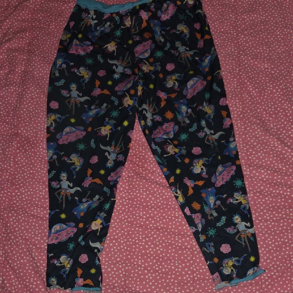 Men's Rick And Morty Pajama Pants Large